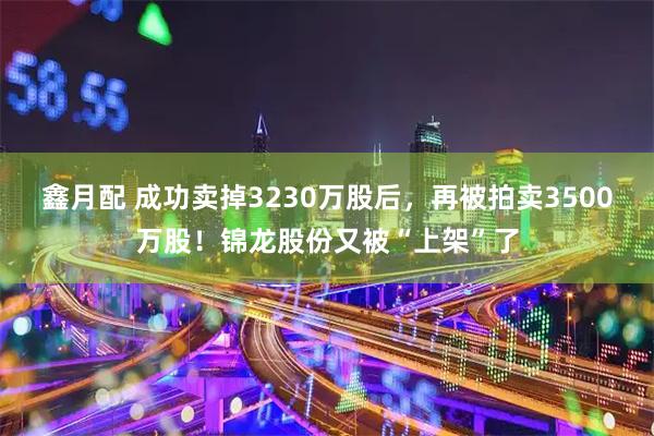 鑫月配 成功卖掉3230万股后，再被拍卖3500万股！锦龙股份又被“上架”了